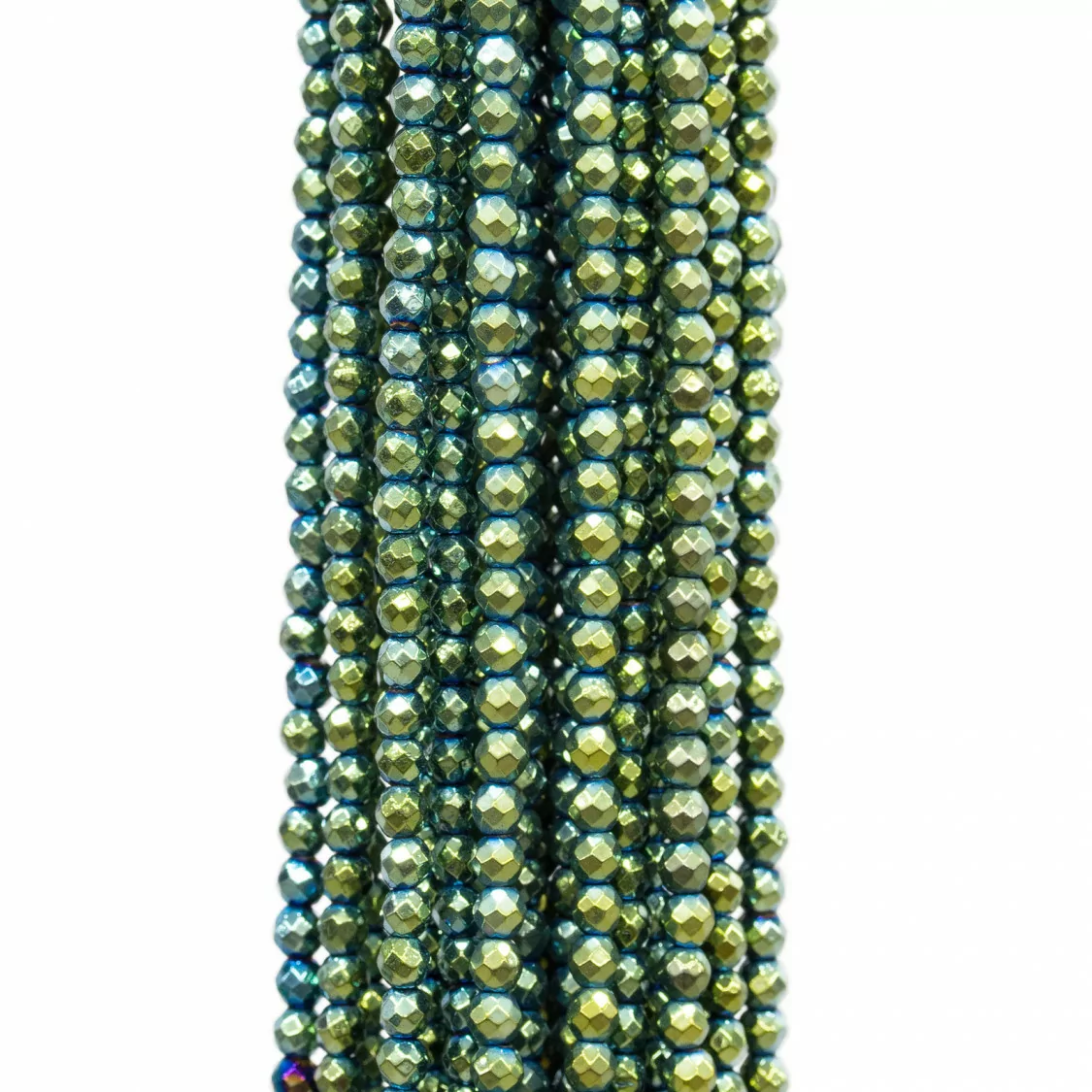 Ematite Verde Perlina Tonda Sfaccettata 4mm-EMATITE VERDE | Worldofjewel.com