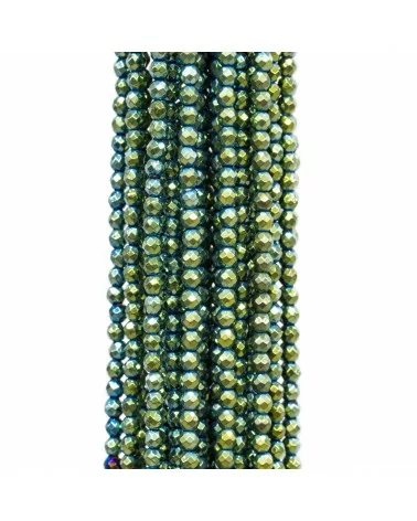 Ematite Verde Perlina Tonda Sfaccettata 4mm-EMATITE VERDE | Worldofjewel.com