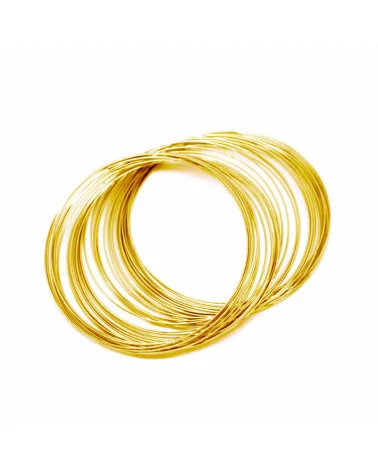 Filo Armonico Di Acciaio 316 Per Bracciali 1,0x65mm 75gr Placcato Oro-FILO DI ACCIAIO | Worldofjewel.com