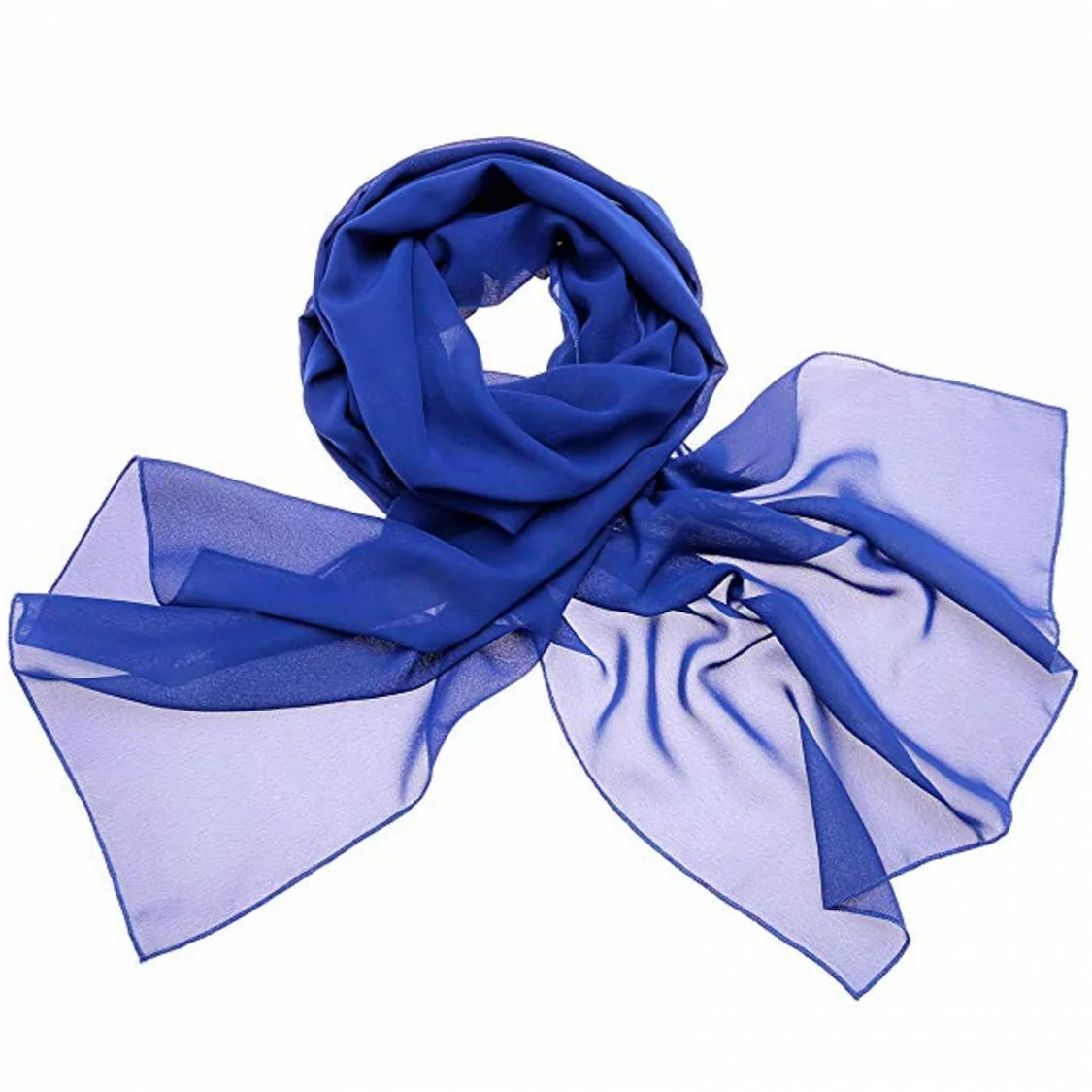 Foulard 90x180cm Silk Feeling 1pz Blu-FOULARD | Worldofjewel.com