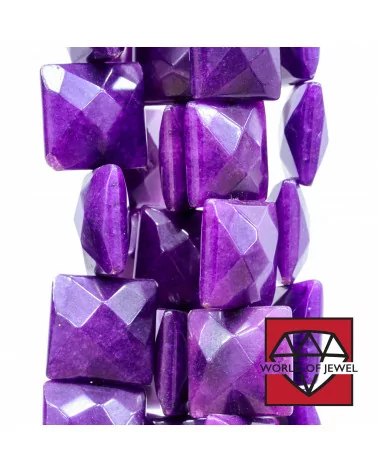 Giada Viola Quadrato Piatto Modello 2 Sfaccettato 25mm-GIADA VIOLA | Worldofjewel.com