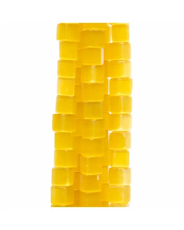 Occhio Di Gatto Cubo 6mm Giallo-OCCHIO DI GATTO | Worldofjewel.com