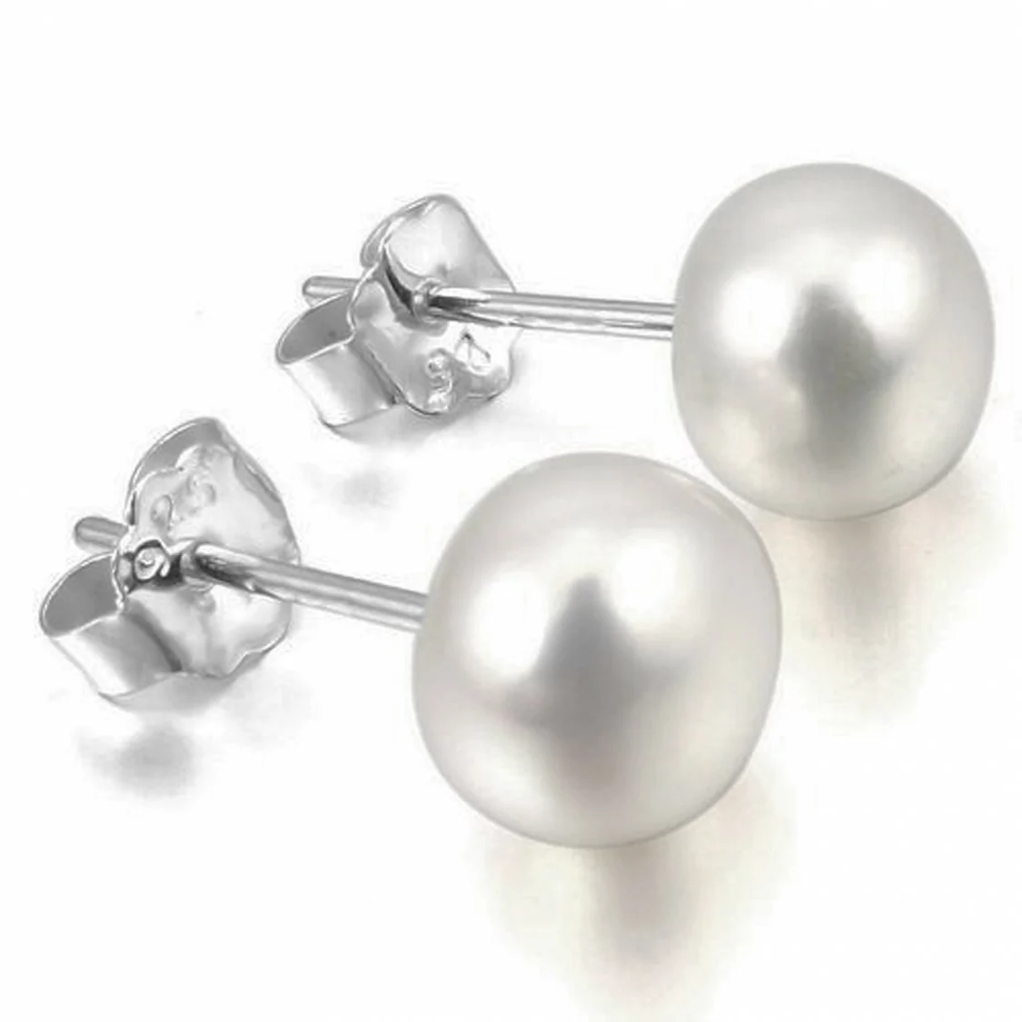 Orecchini Di Argento 925 E Perle Di Fiume 4,5-5,0mm 6 Paia Grigio-PERNO PERLE DI FIUME | Worldofjewel.com