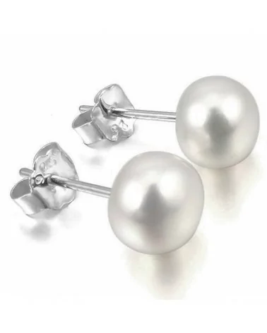 Orecchini Di Argento 925 E Perle Di Fiume 4,5-5,0mm 6 Paia Grigio-PERNO PERLE DI FIUME | Worldofjewel.com