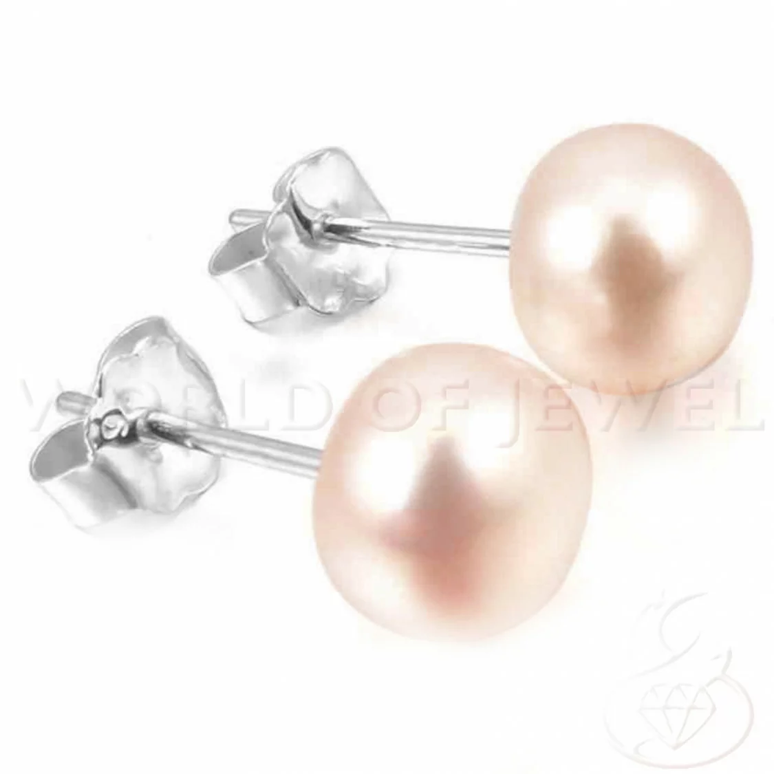 Orecchini Di Argento 925 E Perle Di Fiume 4,5-5,0mm 6 Paia Rosa-PERNO PERLE DI FIUME | Worldofjewel.com