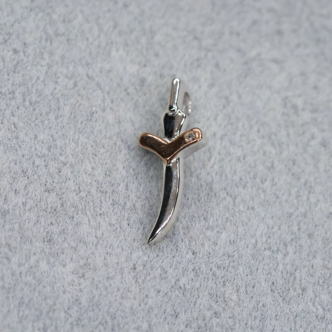 Pendente Di Argento 925 Croce Con Punto Luce 8x20mm-ARGENTO 925 DESIGN ITALY | Worldofjewel.com