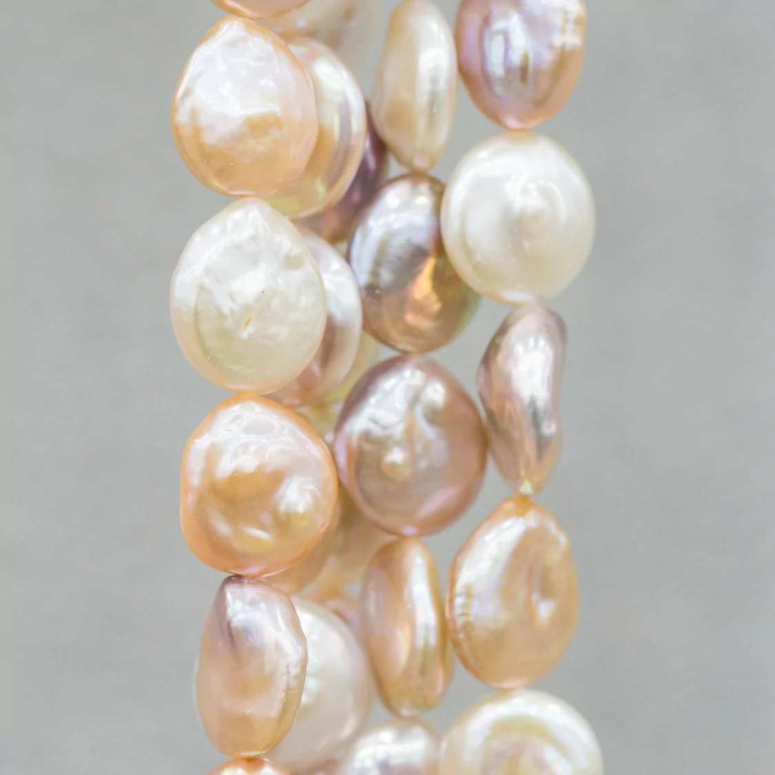 Perle Di Fiume Barocche Drops Pepite 16-18mm-PERLE SCARAMAZZE PIATTE | Worldofjewel.com