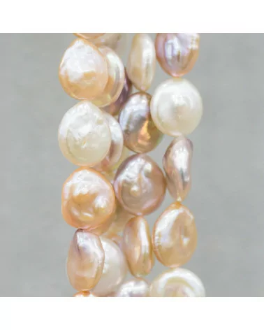 Perle Di Fiume Barocche Drops Pepite 16-18mm-PERLE SCARAMAZZE PIATTE | Worldofjewel.com