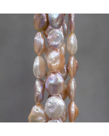 Perle Di Fiume Barocche Drops Pepite Multicolor (GHL) 80-90gr-PERLE SCARAMAZZE PIATTE | Worldofjewel.com