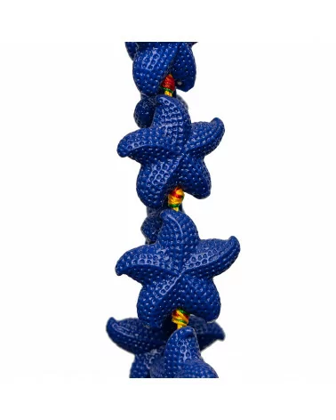 Perline Di Resina A Filo Stelle Marine 28mm 12pz Blu-RESINA A FILO | Worldofjewel.com