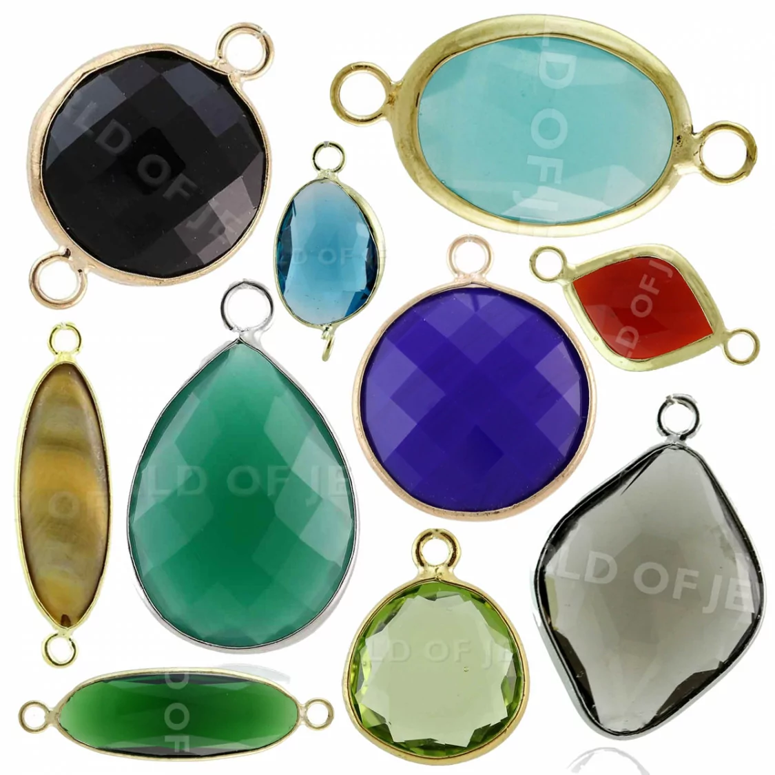 STOCK 50 PEZZI Cabochon Di Cristallo Forme Miste Casuali-STOCK COMPONENTI | Worldofjewel.com