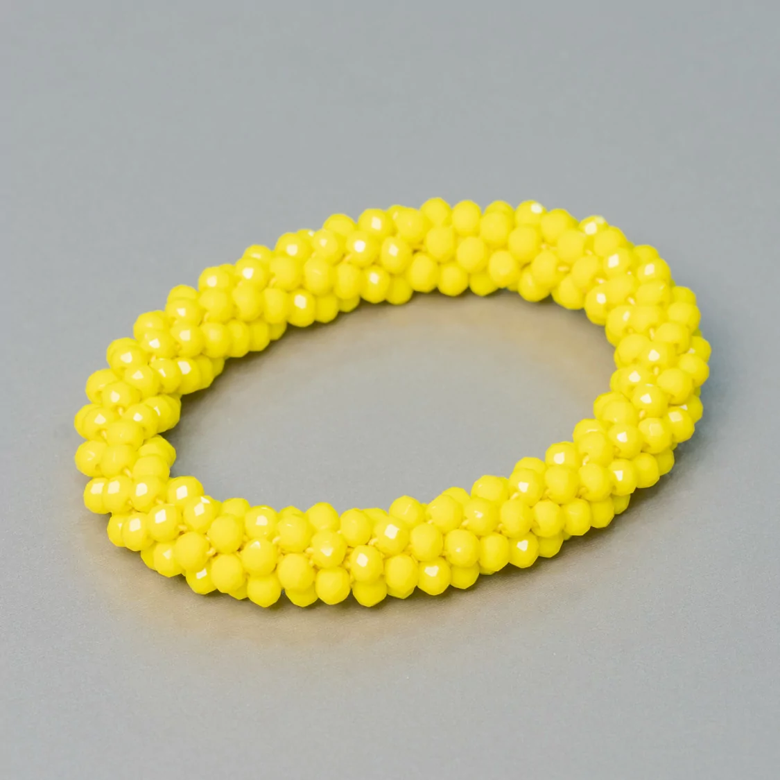 Bracciale Elastico Di Cristalli Intrecciati 10mm Con Cristalli da 4,5mm 1pz MOD2-BRACCIALI DI CRISTALLI | Worldofjewel.com