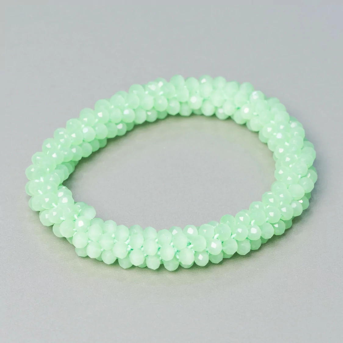 Bracciale Elastico Di Cristalli Intrecciati 10mm Con Cristalli da 4,5mm 1pz MOD24-BRACCIALI DI CRISTALLI | Worldofjewel.com