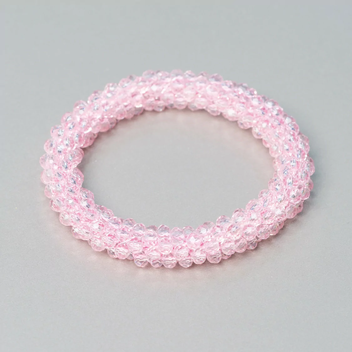 Bracciale Elastico Di Cristalli Intrecciati 10mm Con Cristalli da 4,5mm 1pz MOD30-BRACCIALI DI CRISTALLI | Worldofjewel.com