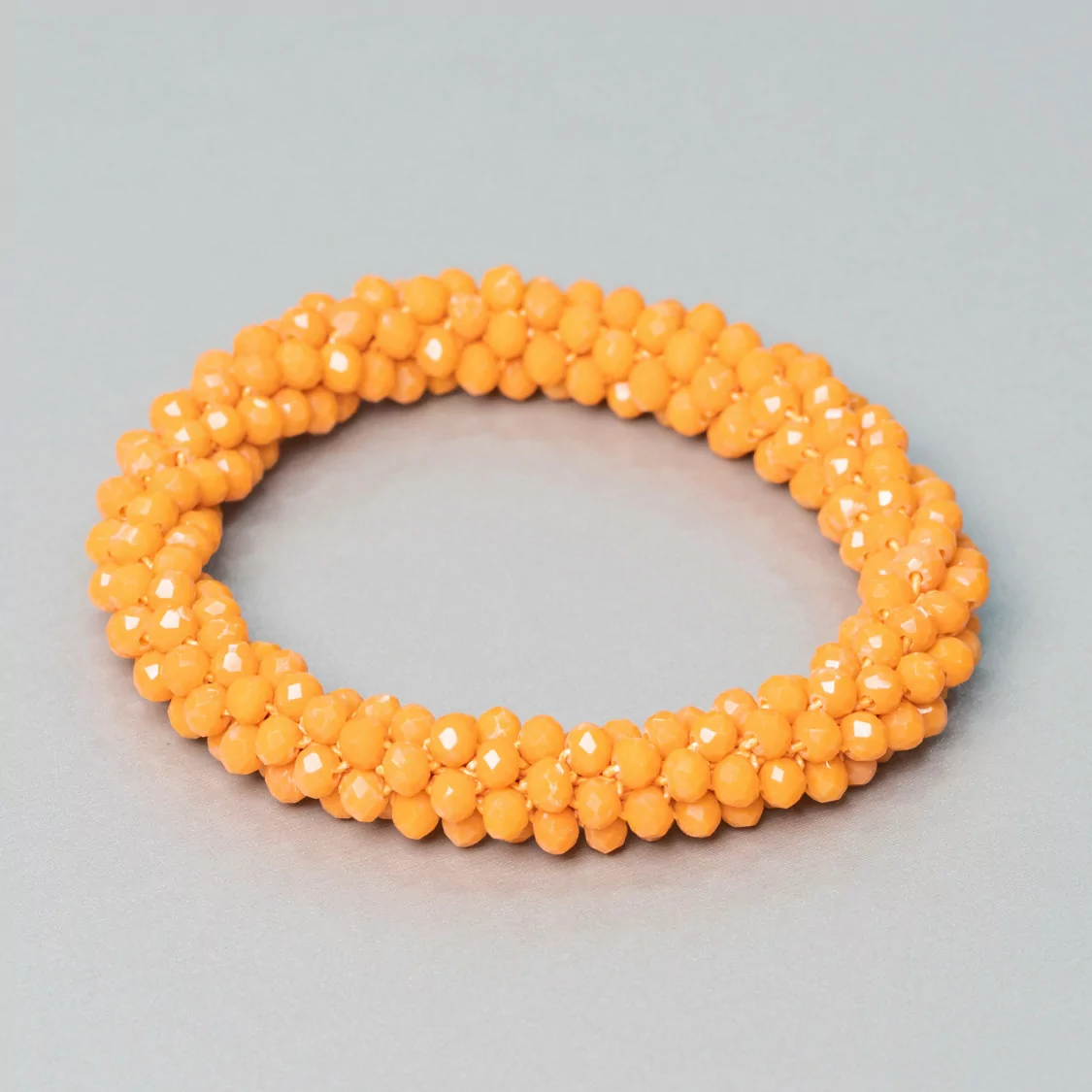 Bracciale Elastico Di Cristalli Intrecciati 10mm Con Cristalli da 4,5mm 1pz MOD5-BRACCIALI DI CRISTALLI | Worldofjewel.com