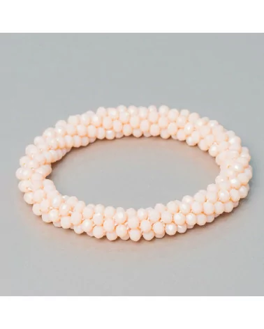 Bracciale Elastico Di Cristalli Intrecciati 10mm Con Cristalli da 4,5mm 1pz MOD52-BRACCIALI DI CRISTALLI | Worldofjewel.com