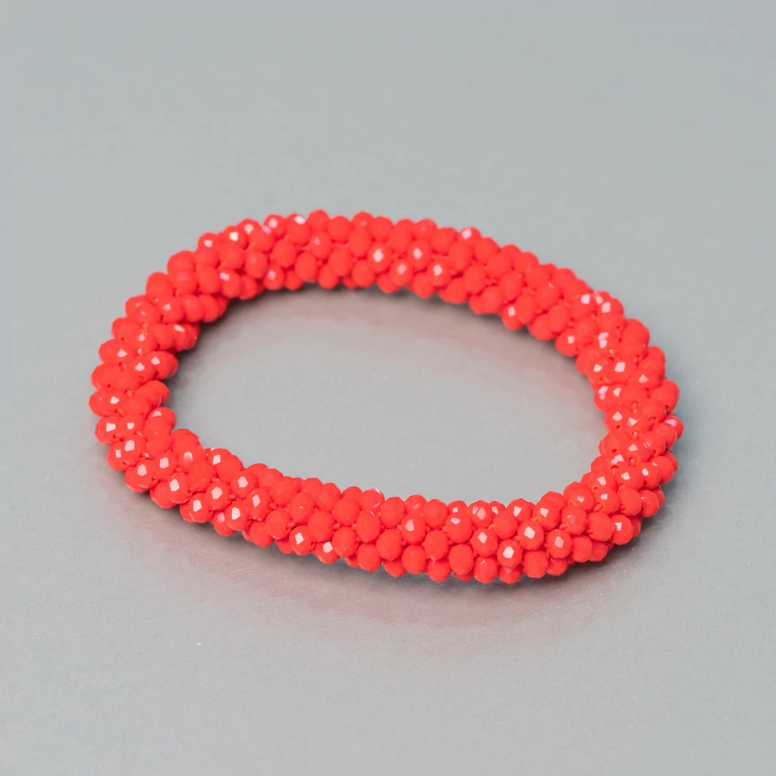 Bracciale Elastico Di Cristalli Intrecciati 9mm Con Cristalli da 3,5mm 1pz-BRACCIALI DI CRISTALLI | Worldofjewel.com