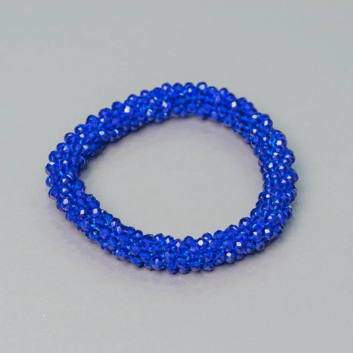 Bracciale Elastico Di Cristalli Intrecciati 9mm Con Cristalli da 3,5mm 1pz MOD13-BRACCIALI DI CRISTALLI | Worldofjewel.com