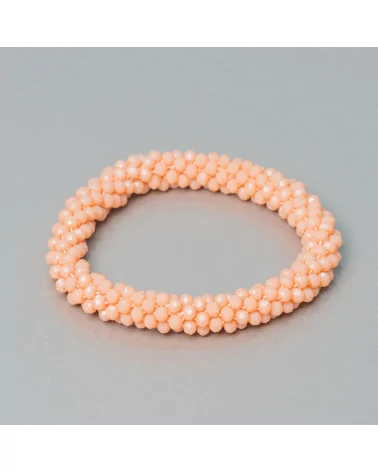 Bracciale Elastico Di Cristalli Intrecciati 9mm Con Cristalli da 3,5mm 1pz MOD9-BRACCIALI DI CRISTALLI | Worldofjewel.com