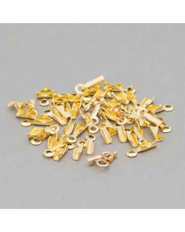 Capocorda Di Bronzo 2x7,5mm 20gr Dorato-CAPOCORDA | Worldofjewel.com