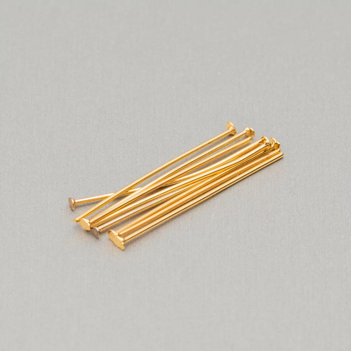 Chiodini Spilli Di Acciaio Testa Piatta 0,7x20mm 50gr Placcato Oro 730pz-CHIODINI A TESTA PIATTA | Worldofjewel.com