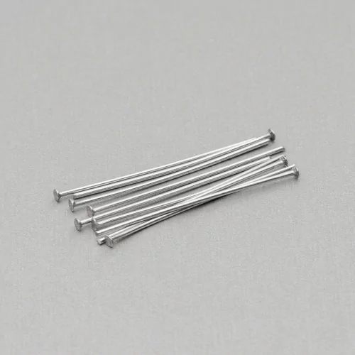 Chiodini Spilli Di Acciaio Testa Piatta 0,7x30mm 100gr