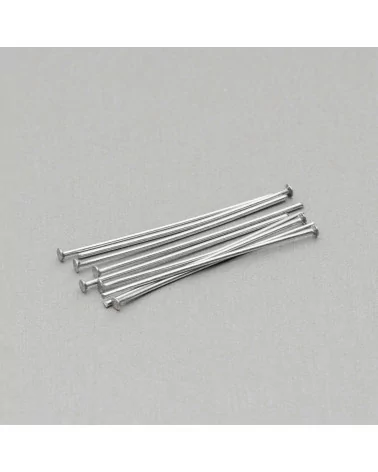 Chiodini Spilli Di Acciaio Testa Piatta 0,7x30mm 100gr-CHIODINI A TESTA PIATTA | Worldofjewel.com