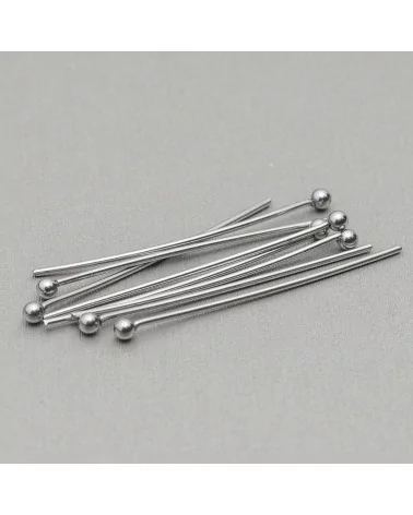 Chiodini Spilli Di Acciaio Testa Tonda 0,7x20mm 80gr-CHIODINI A PALLINA | Worldofjewel.com