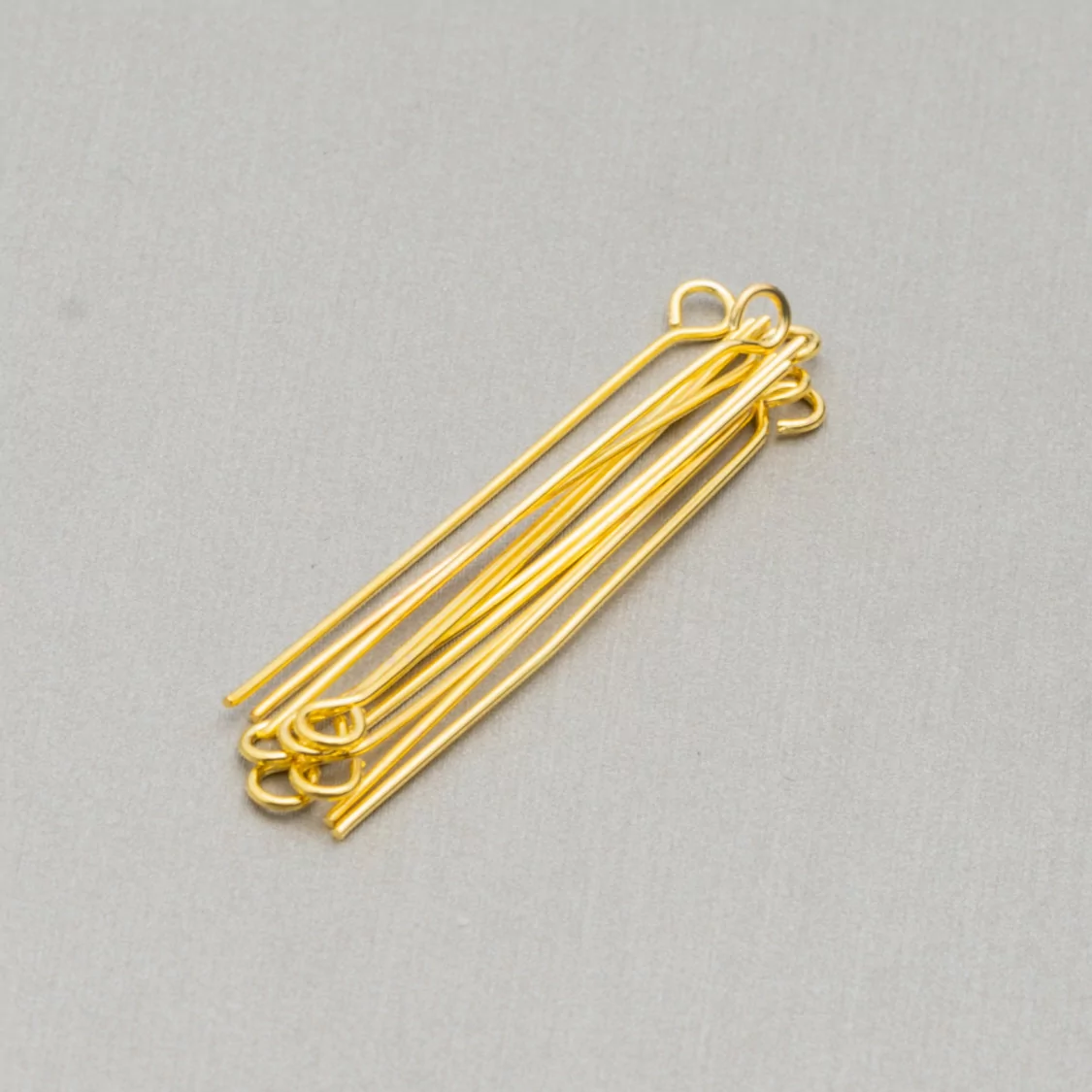 Chiodini Spilli Di Ottone Con Base Ad Anellino 0,7x30mm 80gr 670pz Dorato-CHIODINI A OCCHIELLO | Worldofjewel.com