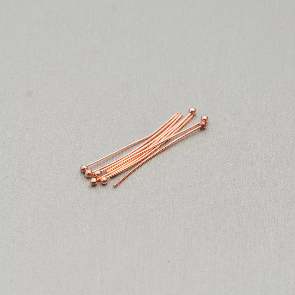 Chiodini Spilli Di Ottone Con Base Tonda 0,6x30mm 80gr (+-880pz) Oro Rosa-CHIODINI A PALLINA | Worldofjewel.com