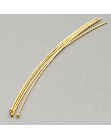 Chiodini Spilli Di Ottone Testa Tonda Pallina 0,7x80mm 1 kg Dorato-CHIODINI A PALLINA | Worldofjewel.com