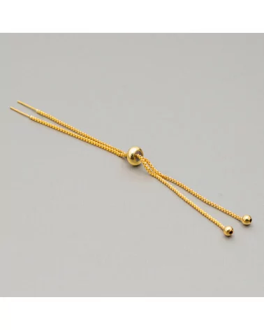 Chiusura Di Ottone SaliScendi 120mm 15pz Dorato 24k-CHIUSURE DI OTTONE E BRONZO | Worldofjewel.com