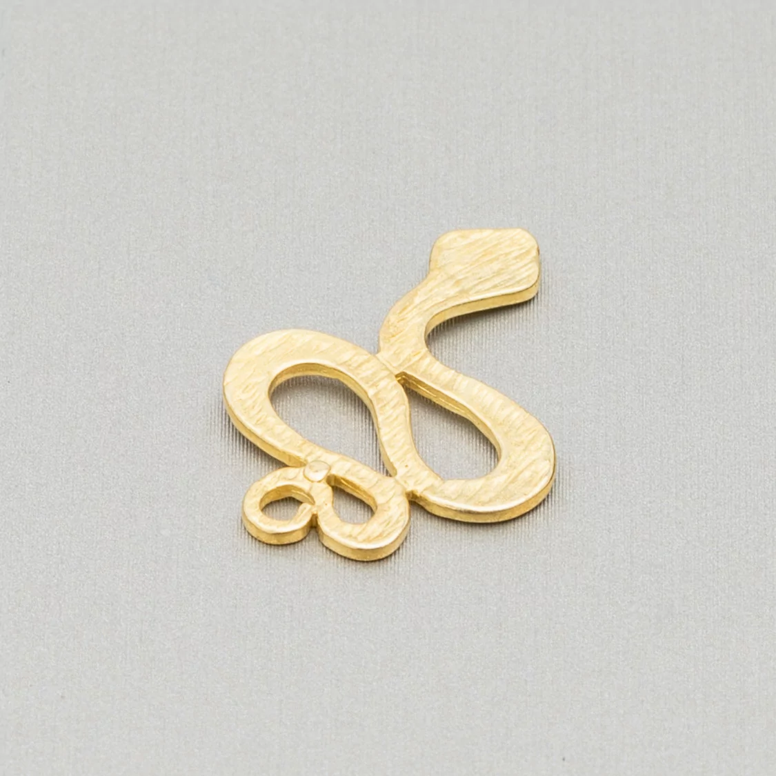 Componente Connettore Di Bronzo Pendente Rigato Con Un Foro Serpente 16x24mm 40pz-CONNETTORI LISCI | Worldofjewel.com