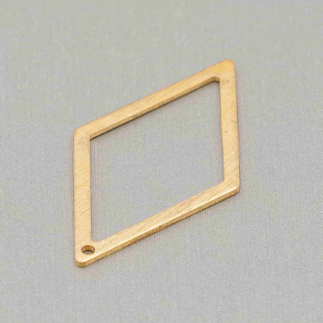 Componente Di Bronzo Battuto Rombo Vuoto 18,5x33mm 30pz-CONNETTORI LISCI | Worldofjewel.com