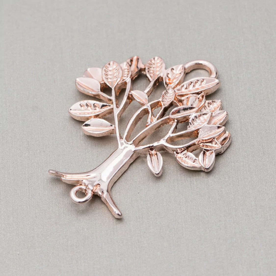 Componenti Di Zama A 2 Anellini Albero Della Vita 35x42mm 20pz Oro Rosa Light-CONNETTORI LISCI | Worldofjewel.com