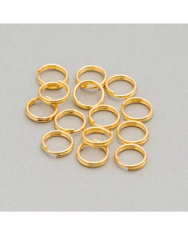 Contromaglia Anellini Brise' Di Acciaio 0,6x10mm 50gr Placcato Oro-ANELLINI BRISE' | Worldofjewel.com