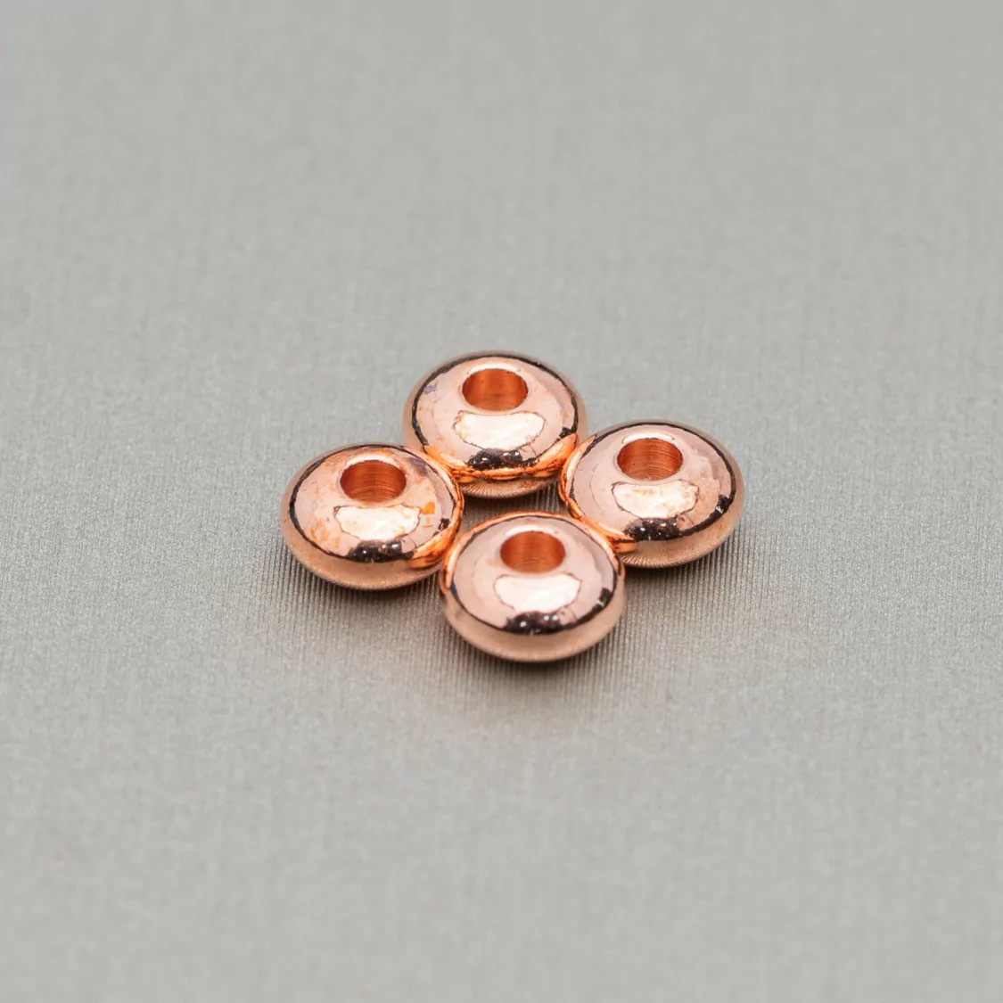 Distanziatore Rondelle Di Ottone 4,0x2,0mm 150gr (1350pz) Oro Rosa-CONNETTORI LISCI | Worldofjewel.com