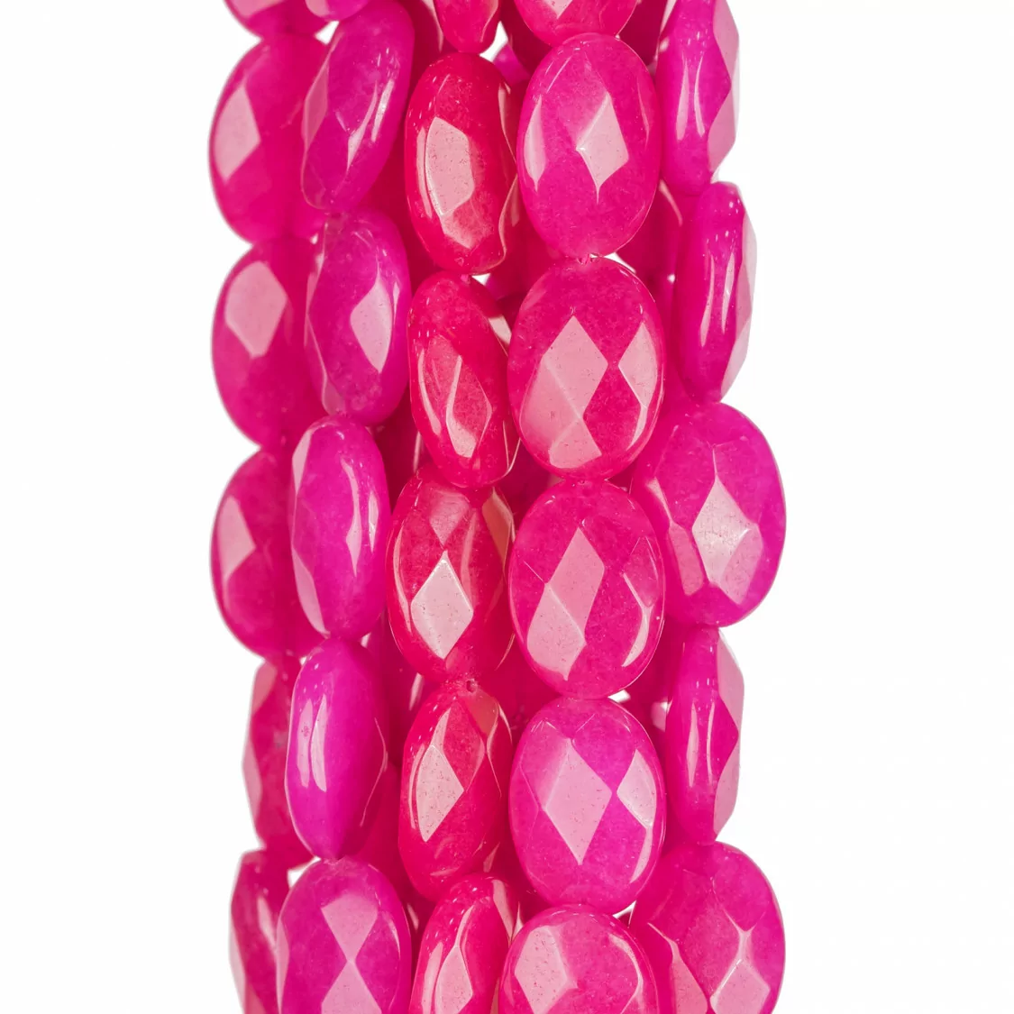 Giada Fucsia Ovale Piatto Sfaccettato 10x14mm-GIADA FUCSIA | Worldofjewel.com