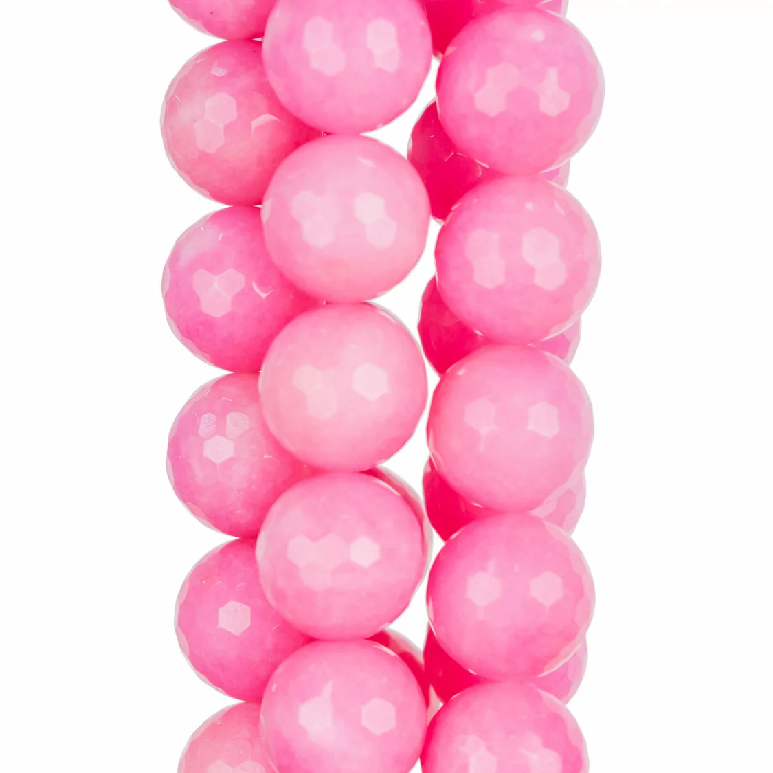 Giada Fucsia Perlina Tonda Sfaccettata 18mm Chiaro Rosa-GIADA FUCSIA | Worldofjewel.com