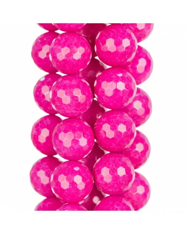 Giada Fucsia Perlina Tonda Sfaccettata 18mm Intenso-GIADA FUCSIA | Worldofjewel.com