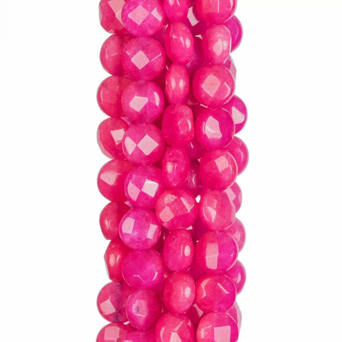 Giada Fucsia Tondo Piatto Sfaccettato 8mm-GIADA FUCSIA | Worldofjewel.com