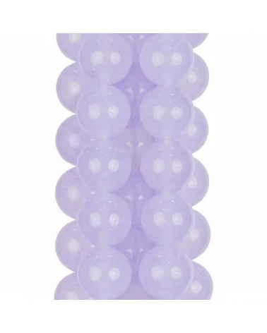 Giada Ghiaccio (Icy Jade) Lavanda Tondo Liscio 10mm-GIADA GHIACCIO | Worldofjewel.com