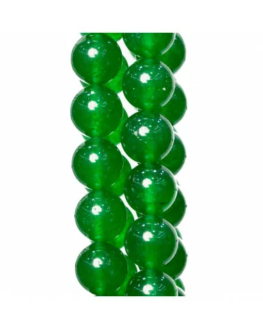 Giada Ghiaccio (Icy Jade) Verde Smeraldo Tondo Liscio 10mm-GIADA GHIACCIO | Worldofjewel.com