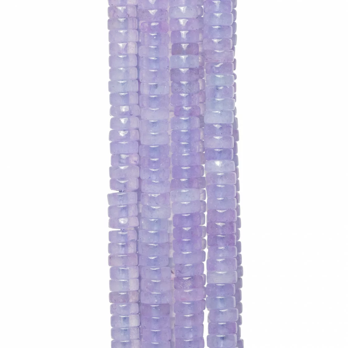 Giada Lavanda Rondelle Tubolare Lisce 4x2mm-GIADA VIOLA | Worldofjewel.com