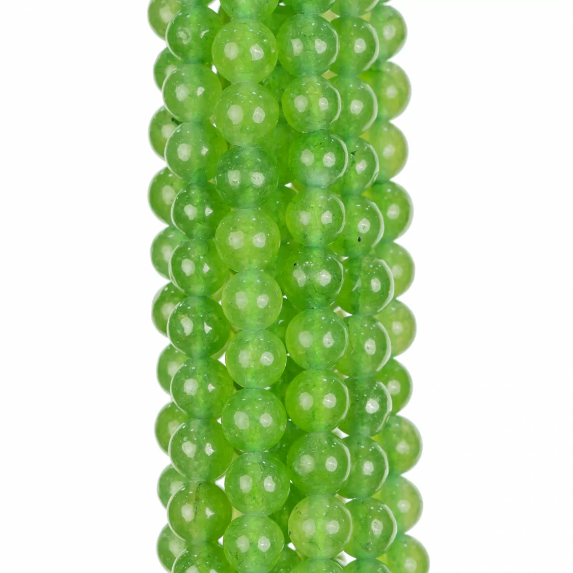 Giada Peridoto Tondo Liscio 6mm Intenso-GIADA PERIDOTO | Worldofjewel.com