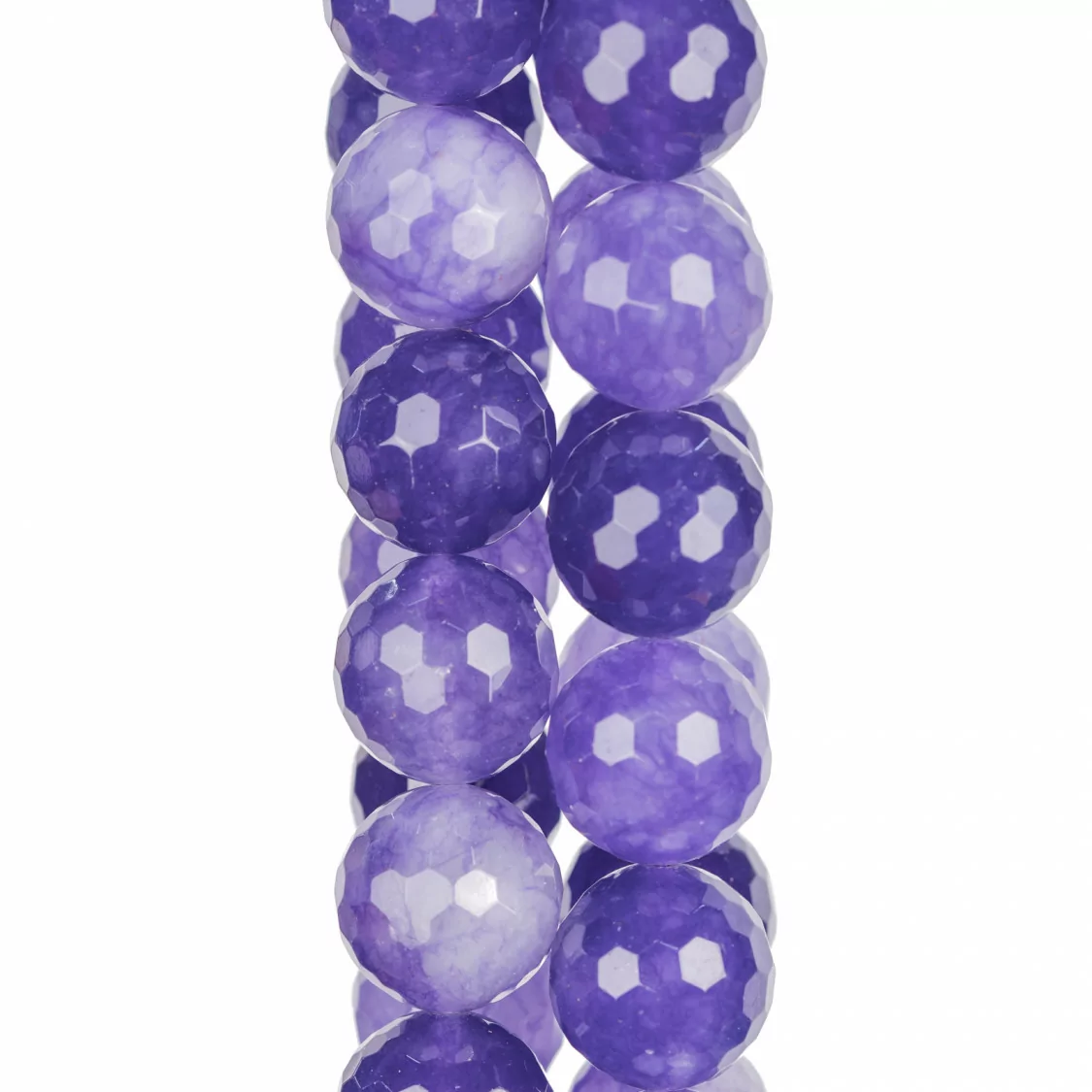 Giada Viola Perlina Tonda Sfaccettata 20mm MOD2 Sfumato-GIADA VIOLA | Worldofjewel.com