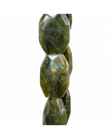 Labradorite Verde Grezzo Irregolare Piatto Sfaccettato 25x35mm-LABRADORITE VERDE | Worldofjewel.com