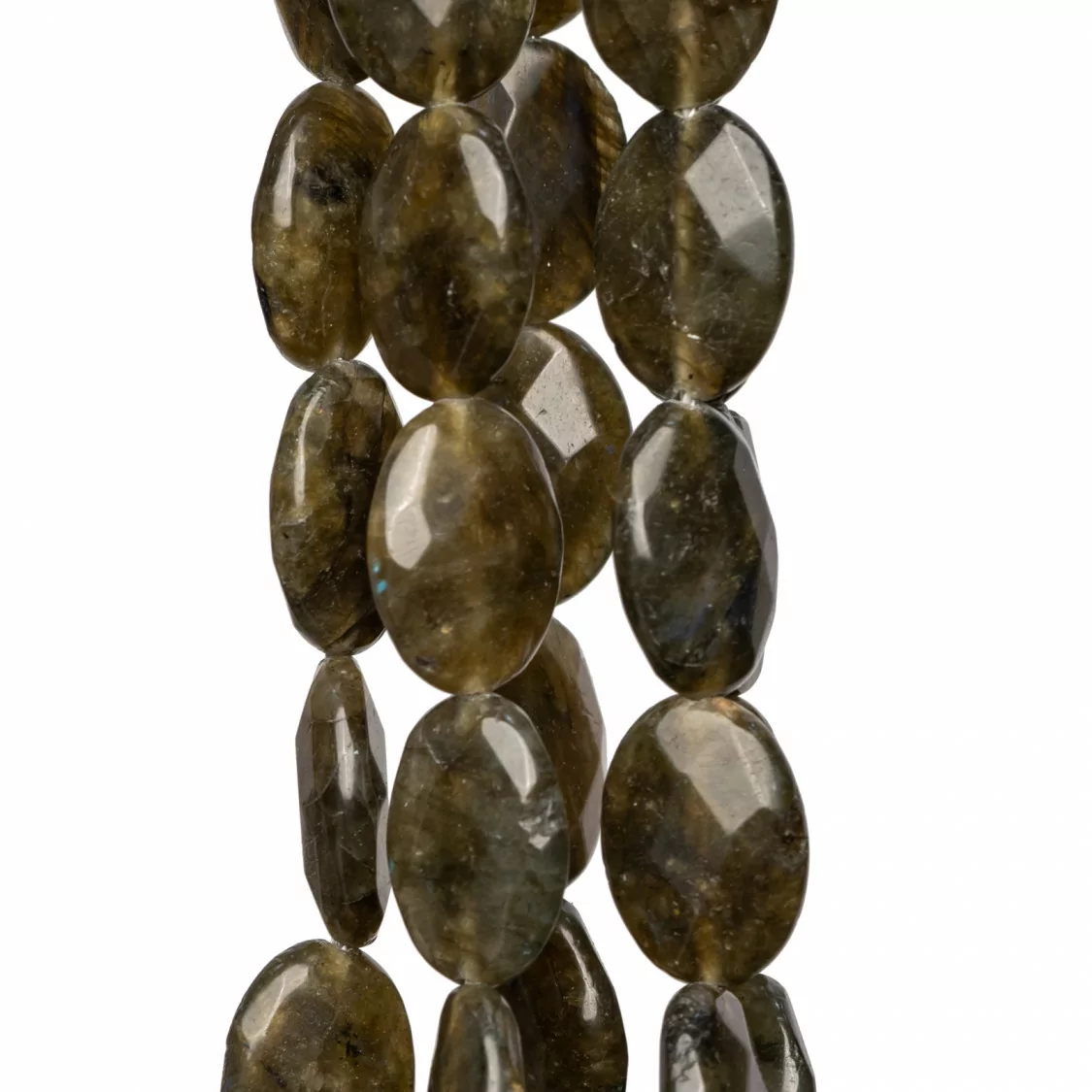 Labradorite Verde Grezzo Ovale Piatto Sfaccettato 13x18mm-LABRADORITE VERDE | Worldofjewel.com