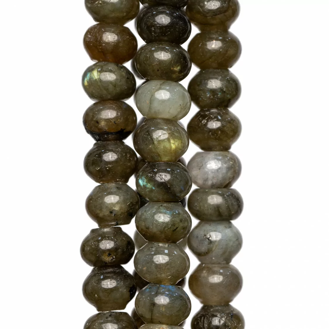 Labradorite Verde Grezzo Rondelle 8x5mm-LABRADORITE VERDE | Worldofjewel.com