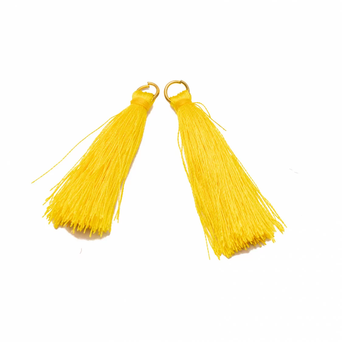 Nappine Con Anellino Di Ottone 4cm 25pz Giallo-NAPPINE | Worldofjewel.com